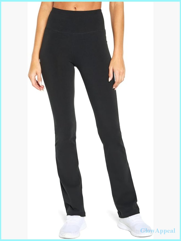 High-Rise Tummy Control Yoga Pants With Compression - Boot Cut - 32" Inseam